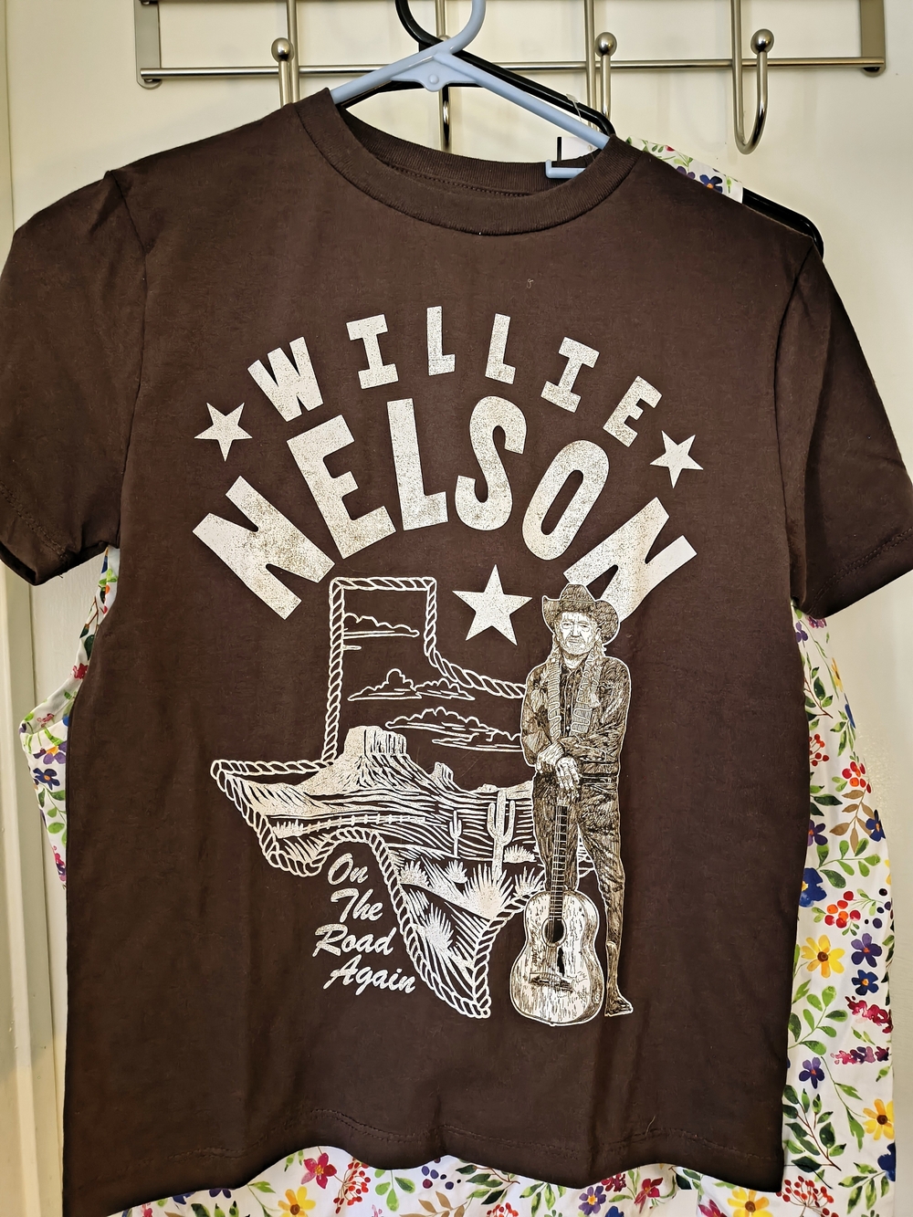 Willie Nelson Kids' Brown Graphic Tee
